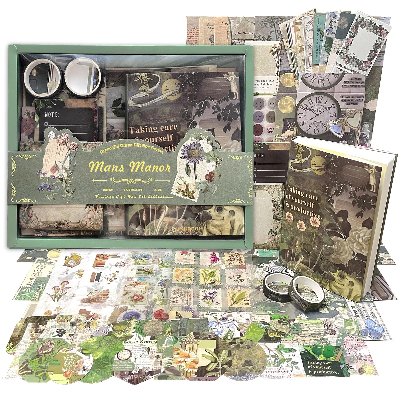 Vintage Scrapbooking Kit with Junk Journal Supplies